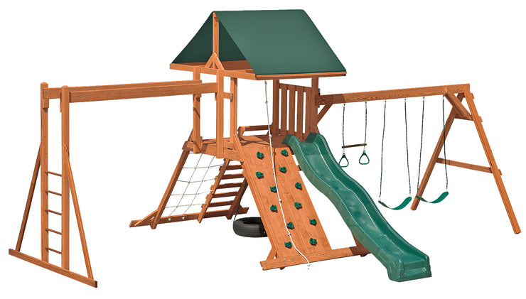 OPS-12 Climbing Tower Wood Swingset