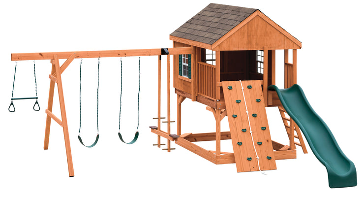 OPS-31 Country Cabin Wood Swingset