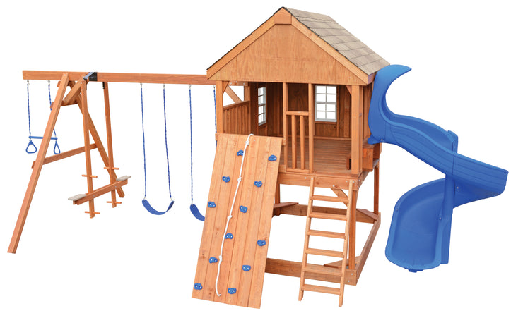 OPS-36 Country Cabin Wood Swingset