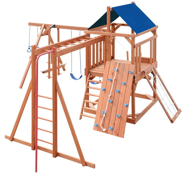 OPS-39 Contemporary Wood Swingset