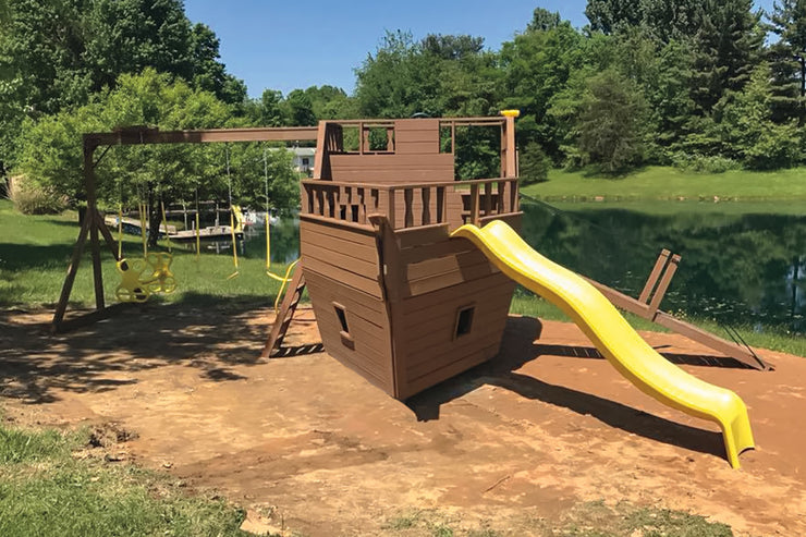 Outdoor Wooden Pirate Ship Playset #200 Innovative Playtime