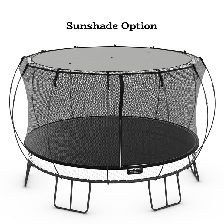 Springfree Jumbo Round Trampoline R132 Sunshade Option