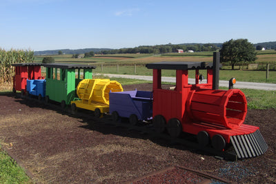 Outdoor Wooden Train Playset